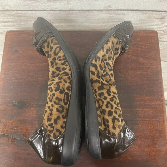 Mephisto ballet flat animal print air relax slip on womens 8+8 1/2 comfort shoe - Picture 10 of 14